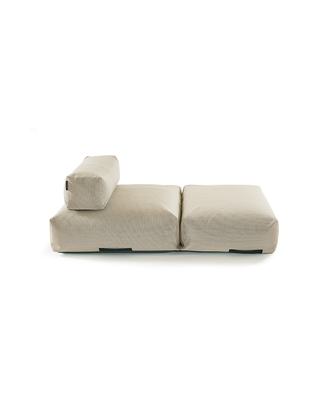 Seitenansicht Poolsofa Double in Beige $ Poolsofa Double