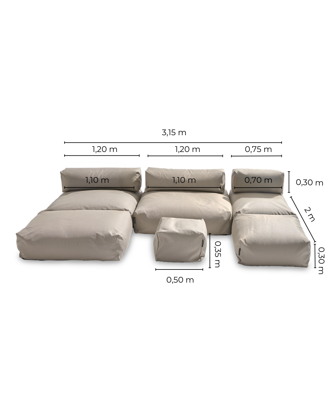 POOLSOFA Set C